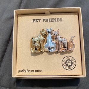 Brand New Three-toned Cat Pin.